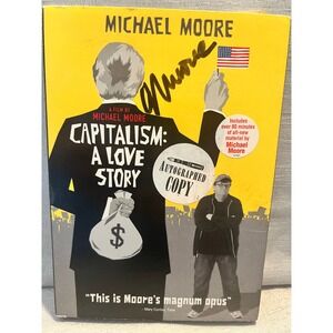 Michael Moore Capitalism A Love Story DVD Autographed Signed Slipcover 2009